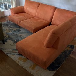 Orange Sofa Sectional