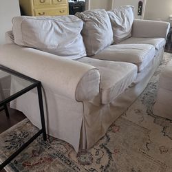 IKEA Ektorp Sofa, Loveseat, Storage Ottoman