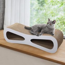 Cat Scratcher Cardboard Lounge Bed with Catnip, NEW 
