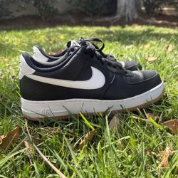 Black White Gum Nike Air Force 1 Low '07