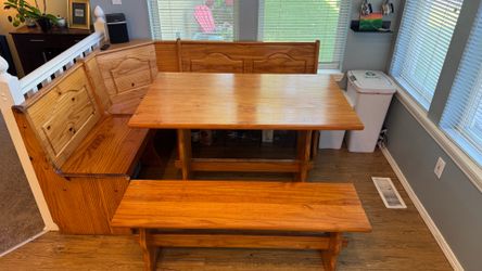 Solid Wood Breakfast Nook Set