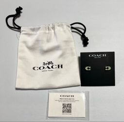 Coach earrings new