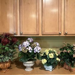 Artificial Fake Flowers Plants (4) $10