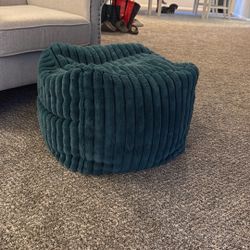 Teal Pouf 