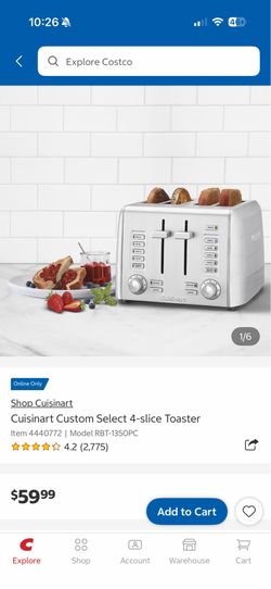 Cuisinart Custom Select 4-slice Toaster