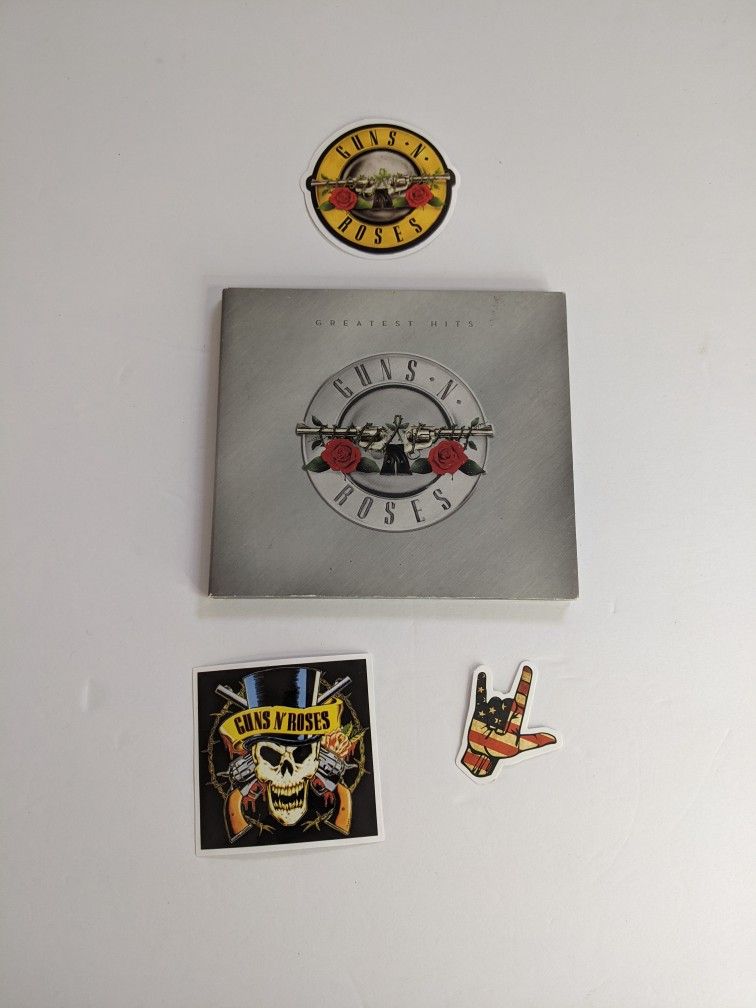 Guns N' Roses Greatest Hits + 3 Stickers CD Album