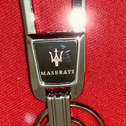 Chrome Keychain For Maserati 
