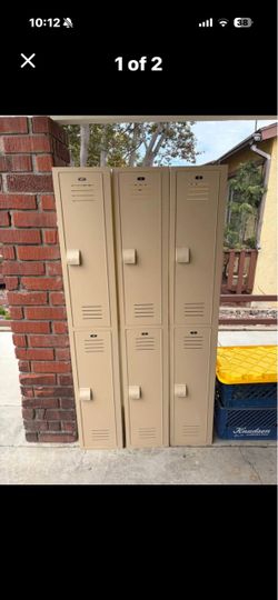 Heavy Duty Plastic Lockers – 6 Compartments – $400 for All 3