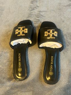 Tory Burch sandals black and gold