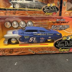 1951 Mercury Jada Toys Von Dutch Garage 1:24 Scale Custom Car. New Unopened.