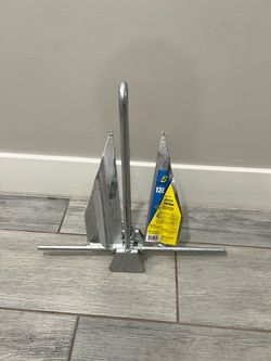 NEW 13 Ib Equivalent Galvanized Slip Ring Utility Anchor, Boats 25 to 28 Ft Long