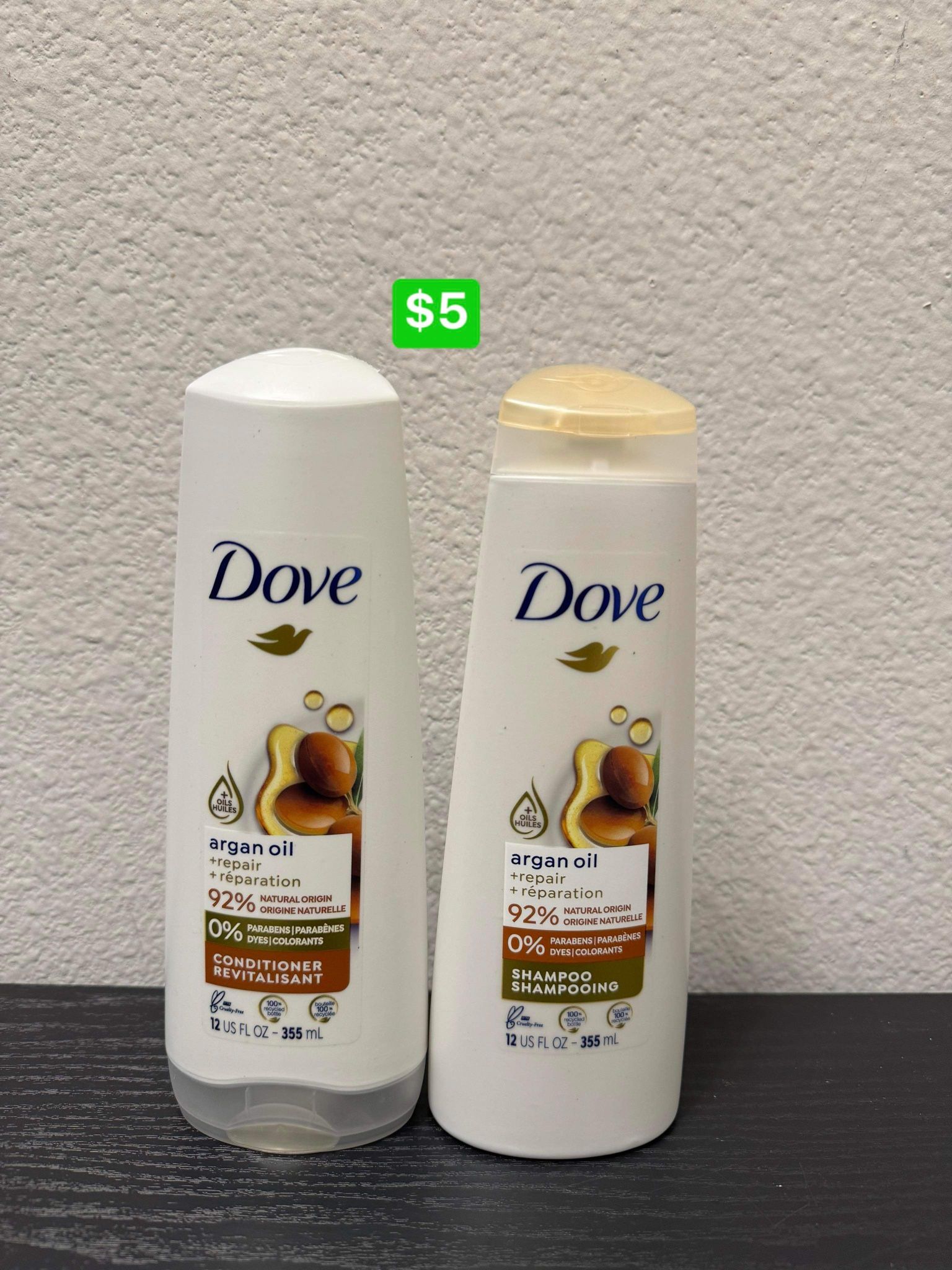 Dove Shampoo & Conditioner (24oz Total)