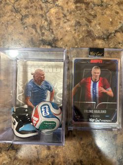 Erling Haaland Trading Cards Lot of 2
