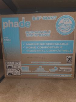Phade 8.5" Giant Eco Straws – 1200 Count