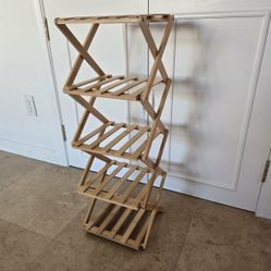 Brand New Folding 5 Tier Portable Shoe Storage Rack 
