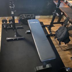 Folding portable Weight Bench And Squat Rack