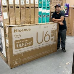 Hisense 75” ULED U6 Series 4K HDR Smart Tv