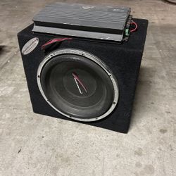 Amplifier And 12in Subwoofer