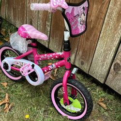 Huffy 12" Disney Minnie Mouse Kids' Bike, Fits Riders 3'1" - 3'5", Pink, Child, Girl's No Training Wheels New