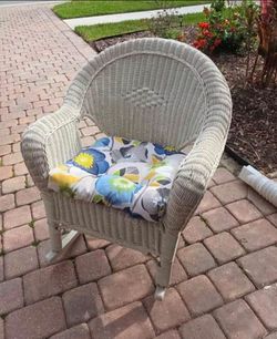 Resin Rocking Chair - White