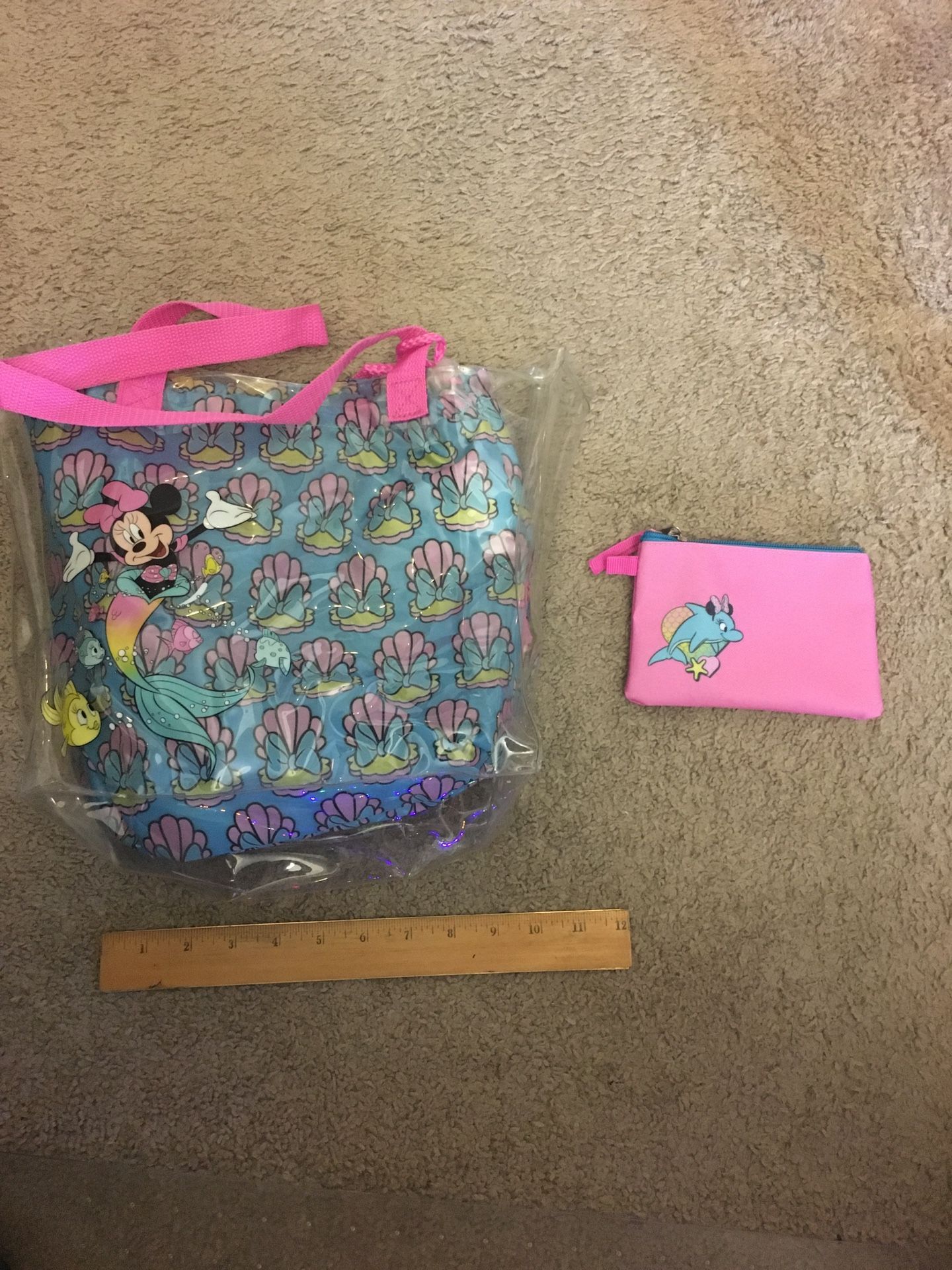 Disney Clear Plastic Bag W/bag Inside