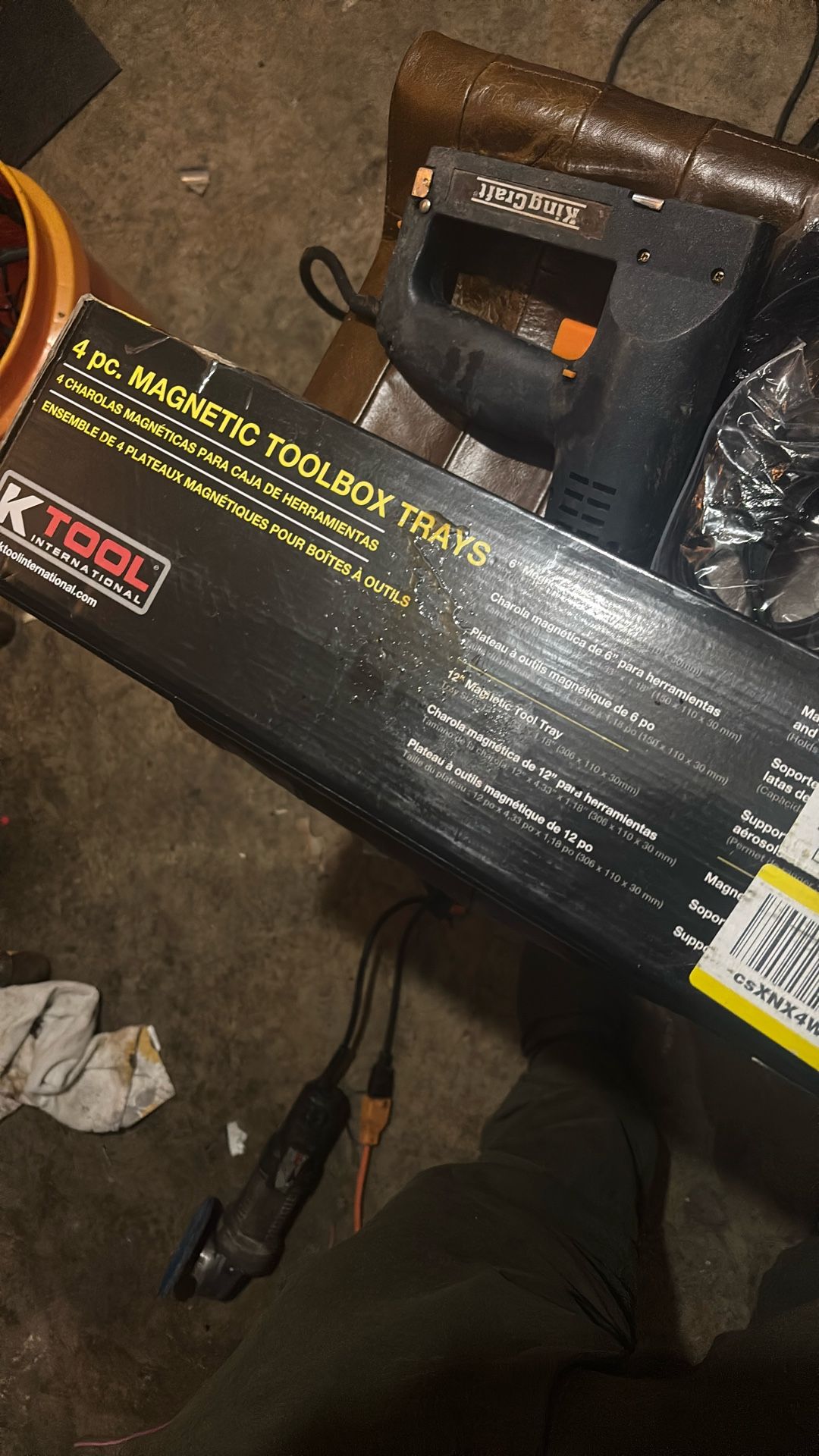 4 Piece Magnetic Toolbox Trays