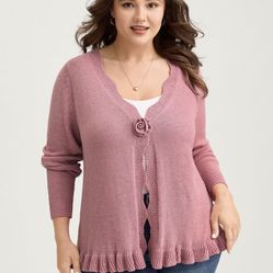 Bloomchic Pink Cardigan