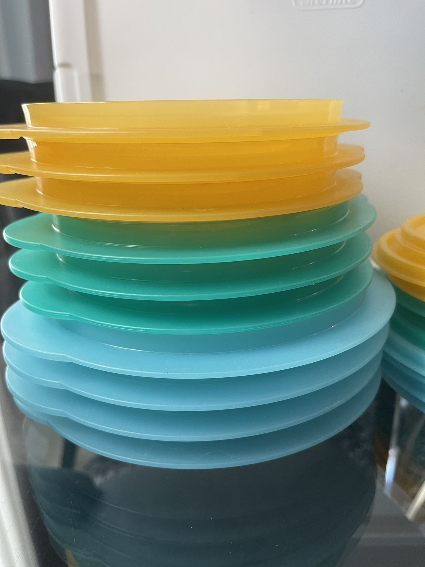 Tupperware 10 Flat out Collapsible Bowls And Lids