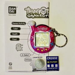 ✨ Tamagotchi Connection V4 2004 Original Pink Purple Splat Splatter Blob