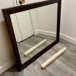 Beautiful Belfort Furniture Large Dark Wood Mirror