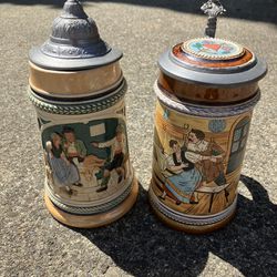 Antique German Beer Mugs