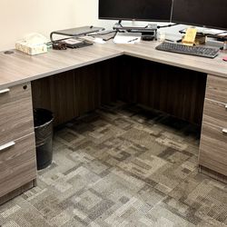 Office Furniture multiple Desk And Shelves Available