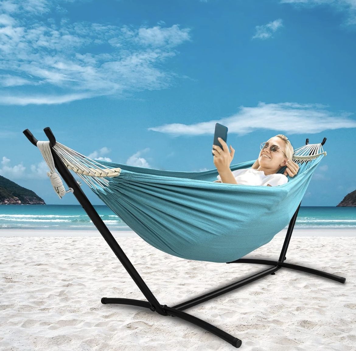 Double Hammock w/ Stand NEW IN BOX,All Products : American Fashion Style Bags On Sale