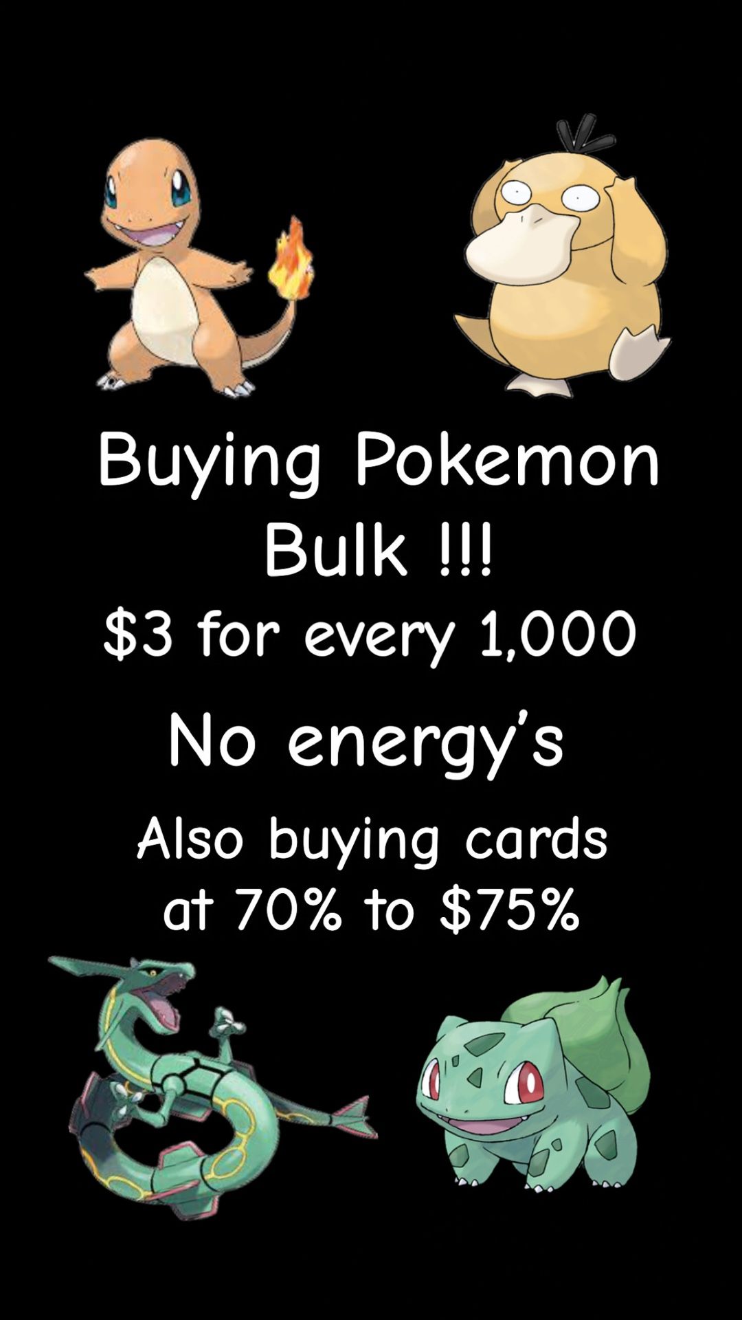 Buying Pokemon