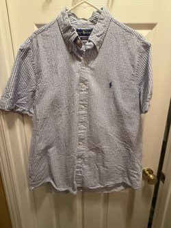 Men’s Polo Ralph Lauren Seersucker Button Down Short Sleeve