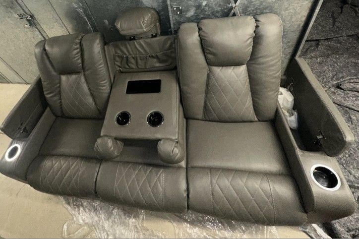 Movie Theater Sofa (2) Gray