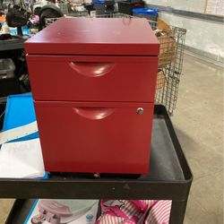 Diamond Bar Red Filing Cabinet