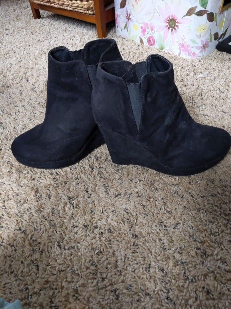 Suede Booties