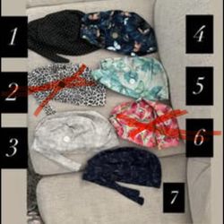 Scrub Caps X 7 Different Patterns 