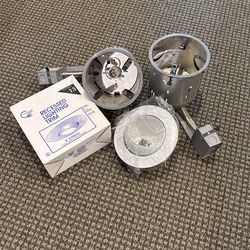 Recessed Lighting Cans And 8” Eyeball Lighting Trim -pair