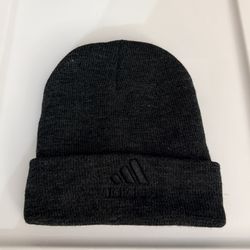Dark Gray Unisex Adidas Cuffed Beanie 