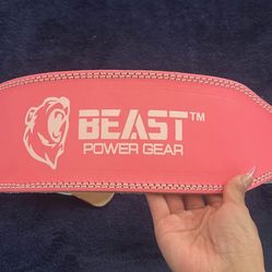 Pink squat belt