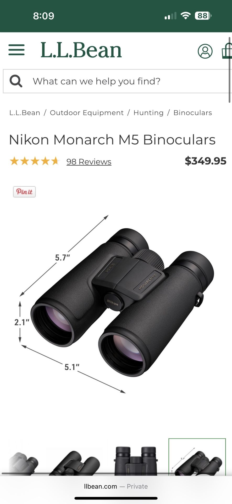 Nikon Monarch m5 Binoculars 