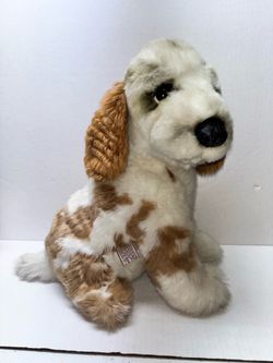 VINTAGE DOG TEDDY BEAR 14" AVANTI ITALY 1983