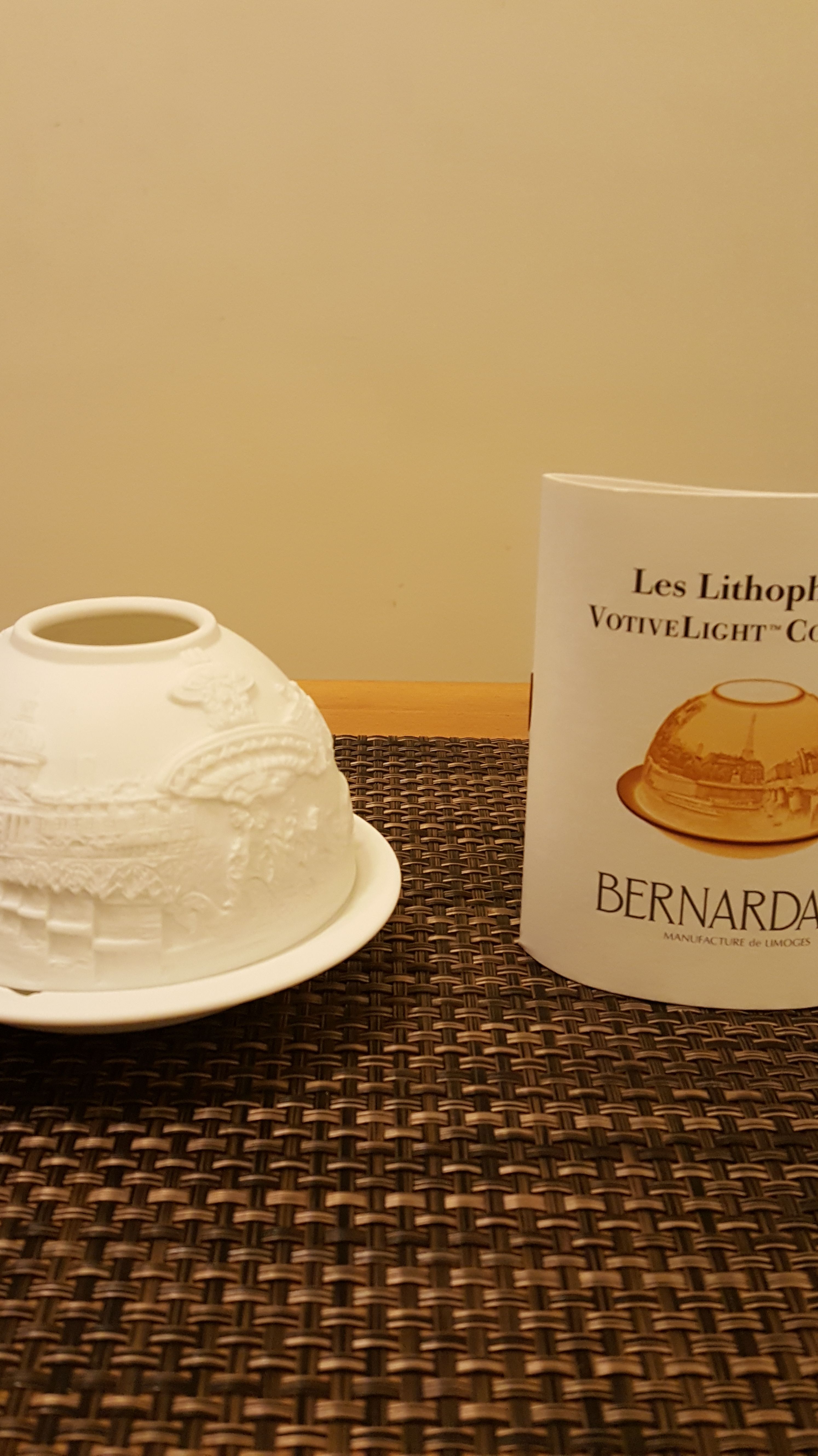 Lithophane Paris along the Seine by bernardaud french porcelin