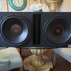 Brand New 2 12" Subwoofers With Ported Box 