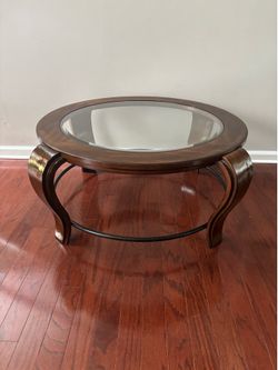 Curved Leg Glass Table Top
