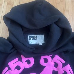 sp5der Black and Pink (puff print)