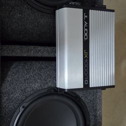 10" jl audio subwoofers in portedbox with 1000w jl audio amp