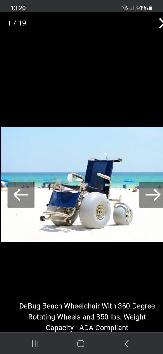 De -Bug All Terrain Beach chair